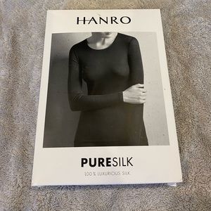 Hanro pure silk long sleeve top